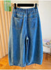Plus Size Women's Summer Denim Relaxed Fit Pants Fits 99-331 lb