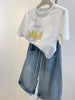 Plus Size Women's Summer New-Style Casual Denim Relaxed Fit Pants Fits 331 lb