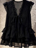 Plus Size Summer New-Style Design Patchwork Chiffon Sleeveless Relaxed Fit Shirt Fits 331 lb