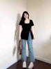 Plus Size Women's Summer Design Short-Sleeve T-Shirt Fits 265 lb
