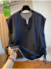 Plus Size Women's Summer New-Style Sleeveless Relaxed Fit Shirt Fits 331 lb