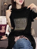 Plus Size Women's Summer New-Style Short-Sleeve T-Shirt Fits 265 lb