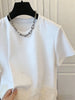 Plus Size Women's Summer Patchwork Mesh Short-Sleeve T-Shirt Fits 331 lb
