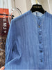 Plus Size Women's Summer New-Style Vintage Casual Printed Puff-Sleeve Relaxed Fit Cardigan Fits 331 lb