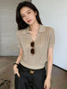 Plus Size Women's Summer Knitted Relaxed Fit Sweater Fits 331 lb