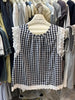 Plus Size Lace Sleeveless Relaxed Fit Shirt Fits 99-331 lb