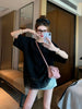 Plus Size Women's Summer Fashionable New-Style Patchwork Short-Sleeve Relaxed Fit T-Shirt Fits 331 lb
