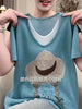 Plus Size Women's Summer New-Style Knitted Short-Sleeve Relaxed Fit Sweater Fits 331 lb
