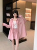 Plus Size Women's Summer Fashionable Long-Sleeve Relaxed Fit Two-Piece Set