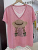 Plus Size Women's Summer New-Style Knitted Short-Sleeve Relaxed Fit Sweater Fits 331 lb