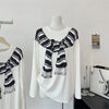 Plus Size Women's Summer New-Style Long-Sleeve Relaxed Fit T-Shirt Fits 331 lb