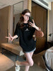 Plus Size Women's Summer Fashionable Casual Embroidered Short-Sleeve T-Shirt Fits 220 lb