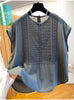 Plus Size Women's Summer Casual Sleeveless Relaxed Fit Shirt Fits 331 lb
