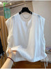 Plus Size Women's Summer New-Style Sleeveless Relaxed Fit Shirt Fits 331 lb