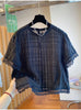 Plus Size Women's Summer Floral Chiffon Short-Sleeve Relaxed Fit Blouse