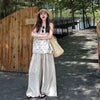 Plus Size Summer Fashionable Casual Sleeveless Relaxed Fit Two-Piece Set Fits 331 lb