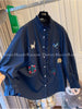 Plus Size Women's Spring Summer Embroidered Long-Sleeve Shirt Fits 331 lb