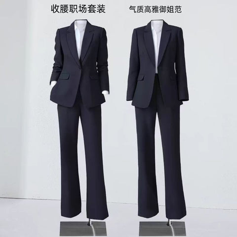 Women's Black Workwear Collection, Blazer Only or Blazer and Pants Suit Set for Office and Interviews