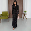 Women's Floral Maxi Dress, V Neck Defined Waist Slim Fit Long Dress for Spring Fall