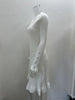 Women's Ribbed Knit Sweater Dress, Long Sleeves, Crew Neck and Fishtail Hem