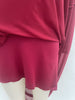 Women's Long Dress, Sheer Long Sleeves, Round Neck and Flowing Panel Overlay