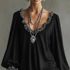 Women's Mini Dress, Ruffle-Trim Neckline and Hem with Long Sleeves