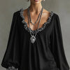 Women's Mini Dress, Ruffle-Trim Neckline and Hem with Long Sleeves