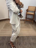 Women's Korean Style Solid Color Casual Office Suit Set for Spring Work Office Wear