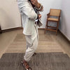 Women's Korean Style Solid Color Casual Office Suit Set for Spring in What About Drikong