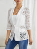 Women's Regular Fit Polyester Solid Color Suit Collar One Button Elegant Jacket for Autumn in White