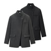 Women's Regular Fit Single Breasted Polyester Solid Color Suit Collar Socialite Style Blazer for Spring in Casual Elegance