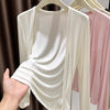 Women's Loose Fit Viscose Solid Color Round Neckline Sleeveless Sun Protection Dress No Buckle for Autumn
