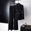 Women's Polyester Business Suit Set for Interviews and Office Work Spring Professional Blazer Jacket and Pants Outfit for Women