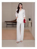 Women's Plus Size Lightweight Polyester Two Piece Suit Set with Blazer and Skirt for Autumn in Stylish Fashion Design