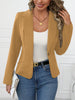 Women's Regular Fit One Button Polyester Solid Color Lapel Collar Casual Blazer for Work Office in Pink
