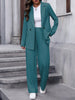 Women's Polyester Blazer for Office Work Commute in Blue for Summer