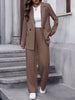 Women's Polyester Blazer for Office Work Commute in Blue for Summer