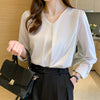Women's Loose Fit Solid Color Tencel Blend Blazer with U-Shaped Collar Pullover Style for Summer in White Blue