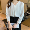 Women's Loose Fit Solid Color Tencel Blend Blazer with U-Shaped Collar Pullover Style for Summer in White Blue