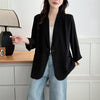 Women's Lightweight V-Neck Polyester Solid Color Minimalist Cardigan for Summer Casual Wear in White