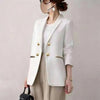 Women's Straight Wide Leg Long Rayon Pants for Spring Casual Everyday Wear in Solid Color