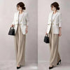 Women's Straight Wide Leg Long Rayon Pants for Spring Casual Everyday Wear in Solid Color