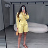 Women's Summer Polyester Solid Color Casual Office Pants for Office in White Red Yellow Blue