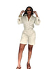 Women's Summer Polyester Solid Color Casual Office Pants for Office in White Red Yellow Blue