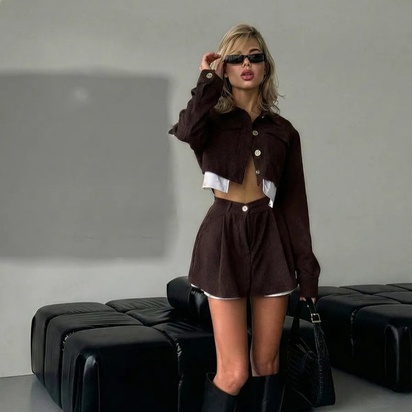 Women's Casual Style Solid Color Polyester Pants for Spring Everyday Wear in Brown Yellow