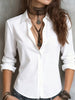 Women's Loose Fit Polyester Color Block Lapel Single Row Buckle Closure Long Sleeve Solid Color Blazer for Office Work in Spring