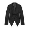 Women's Routine Fit Summer Polyester Solid Color V-neck Long Sleeve Single Breasted Simple Style Blazer for Casual Work in White