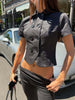 Women's Slim Fit Double Breasted Polyester Solid Color Blazer with Lapel for Summer Casual Office Wear
