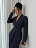 Women's Polyester Casual Wide Leg Pants Summer Sophisticated Style Elegant Long Trousers for Women