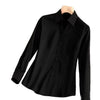 Women's Single-Breasted Polyester Solid Color Polo Collar Long Sleeve Cardigan Style Blazer for Work and Interviews